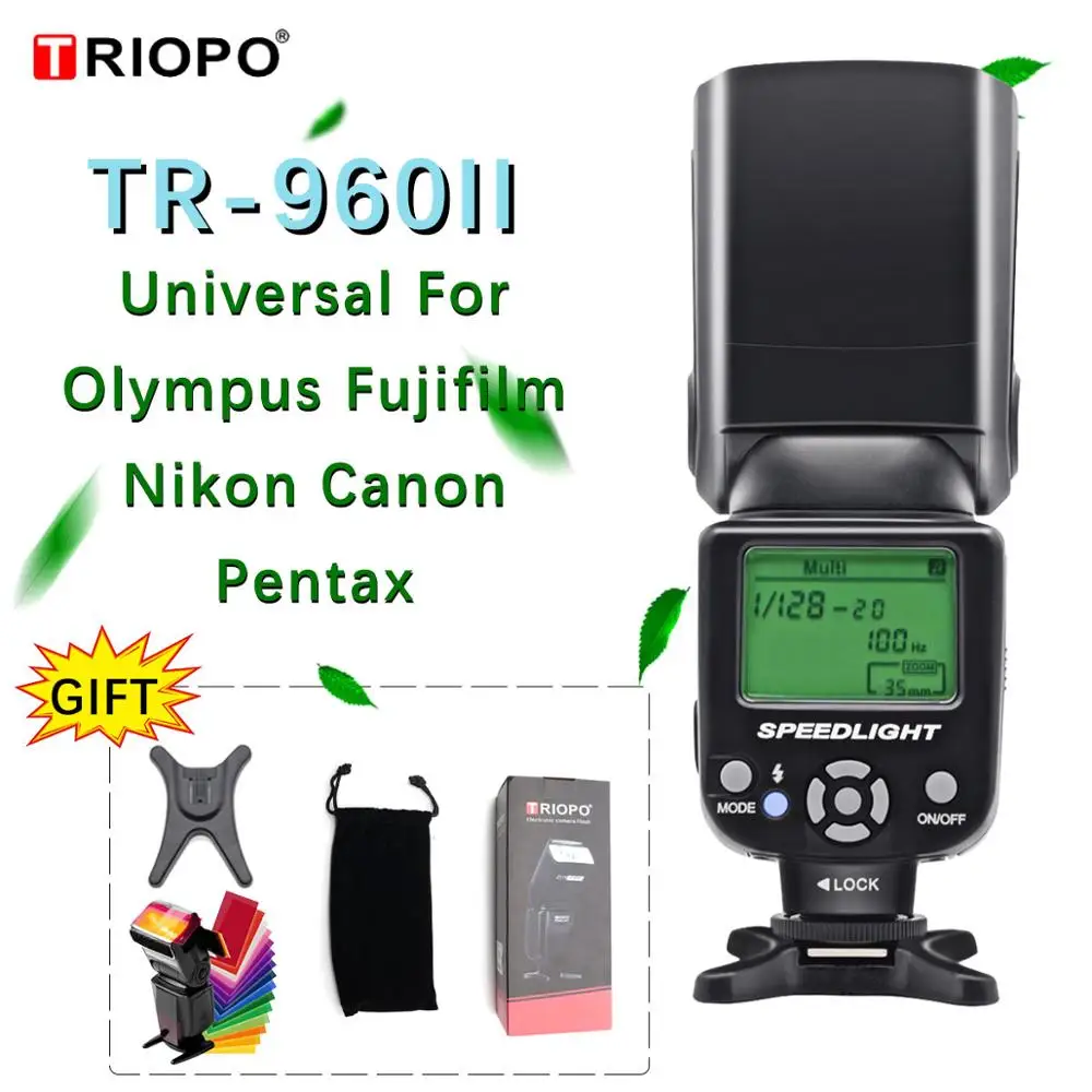 Triopo TR 960II TR 960 II TR960 вспышка светильник TR960II вспышка ручная вспышка универсальная для Nikon Canon DSLR|Фотовспышки| | АлиЭкспресс