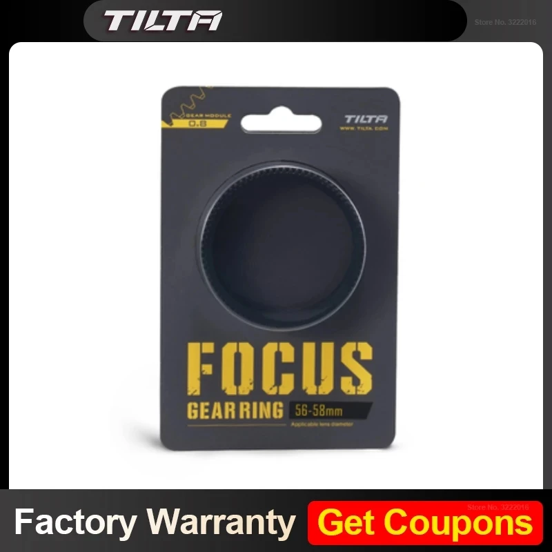 Tilta-Anillo de engranaje de enfoque sin costuras para cámara SLR DSLR, anillo de enfoque de seguimiento silencioso de rotación de 360 °, accesorio de cámara