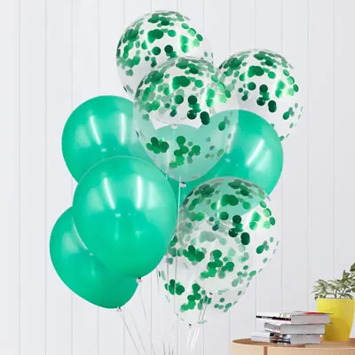 NICROLANDEE 12 дюймов латексные разноцветные воздушные шары с конфетти надувной шар для дня рождения свадьбы вечеринок 112 - Цвет: 10 pcs balloons H