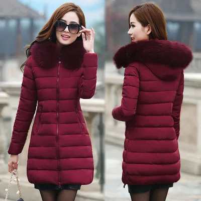 

Down Jacket Cotton-padded Clothes Women's Mid-length 2018 Winter New Style Europe And America Version Cotton-padded Clothes Wome