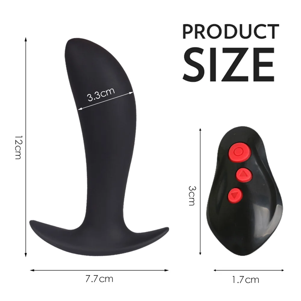 Electric Shock Anal Vibrator For Adult Wireless Remote Dildo Butt Plug Sex Toys For Men Prostate Massage Female G Spot Stimulate