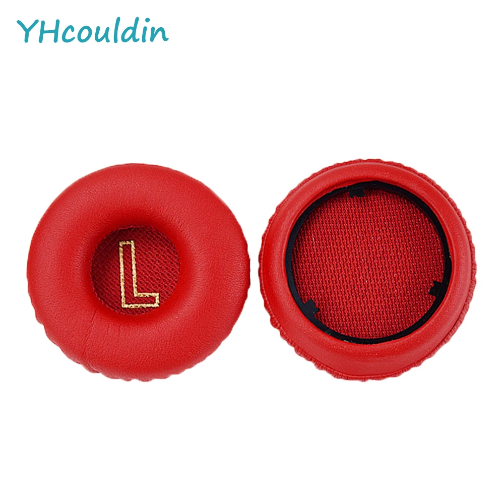 YHcouldin Replacement Ear Pads Fit for Meizu HD50 Headphones Soft Sponge Leatherette Ear Cushions with Snap Clip Black White Red