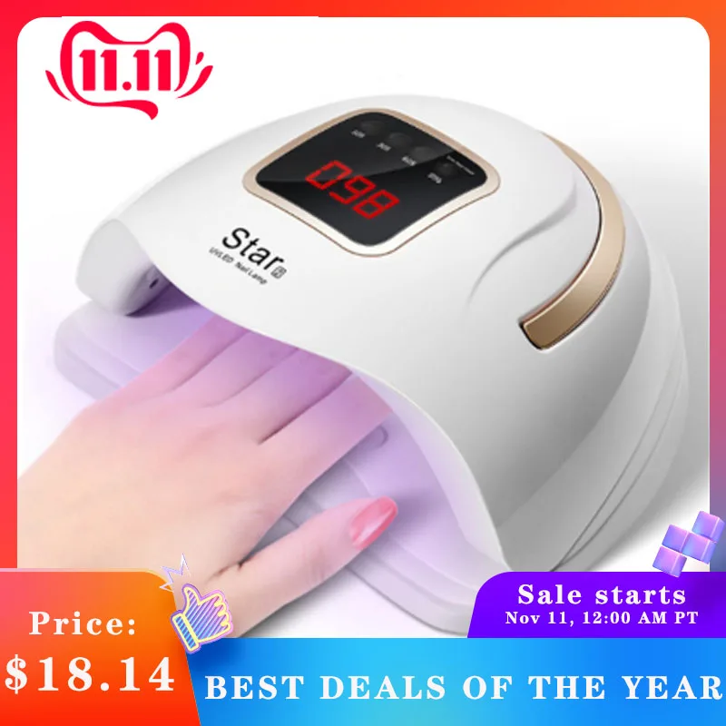 

72W STAR 2 Portable Nail Dryer LCD Monitor 36 LED Dryer Nail Light UV LED Light with Portable Quick-drying Phototherapy Machine