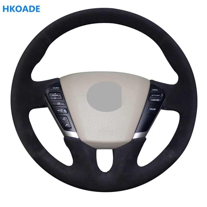 Черная замшевая ткань сделай сам для Nissan Teana 2008 2012 Quest 2011 2017 Murano (Z51) 2009 2014|Чехлы на