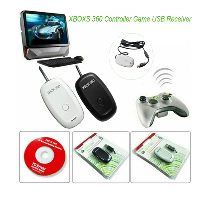 Wireless Gaming Receiver for Microsoft XBOX 360 Controller Game USB  Receiver Gamepad Adapter Support PC Windows