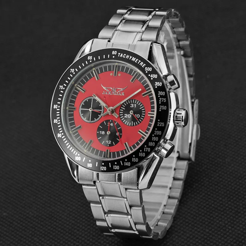 

Hot Sales jaragar Fashion Casual Large Dial Three-Eyed Fully Automatic Mechanical Wrist Watch
