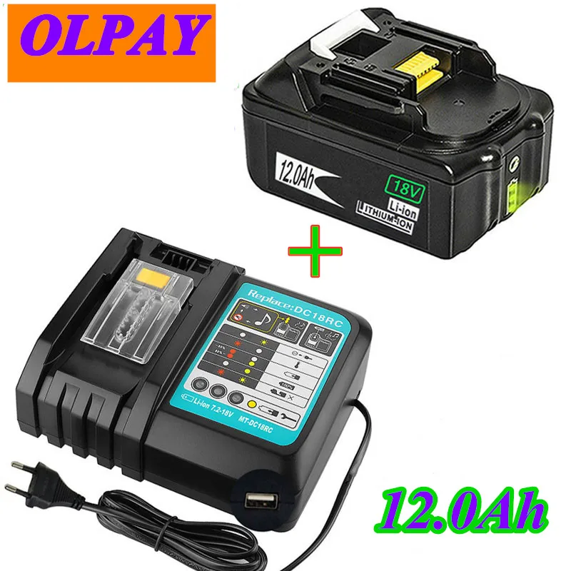 Аккумуляторная батарея для MAKITA BL1850 BL1860 BL1830 + 3A 18 в 12 Ач | Электроника