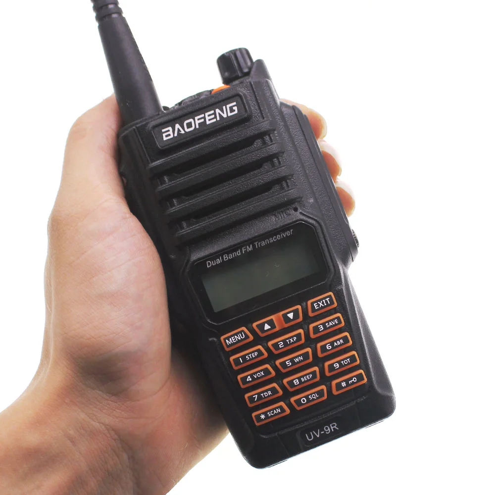 2 шт. BaoFeng UV-9R Plus водонепроницаемый портативная рация 8 Вт UHF VHF Двухдиапазонный IP67 HF UV трансивер 9R портативный Радиоприемник