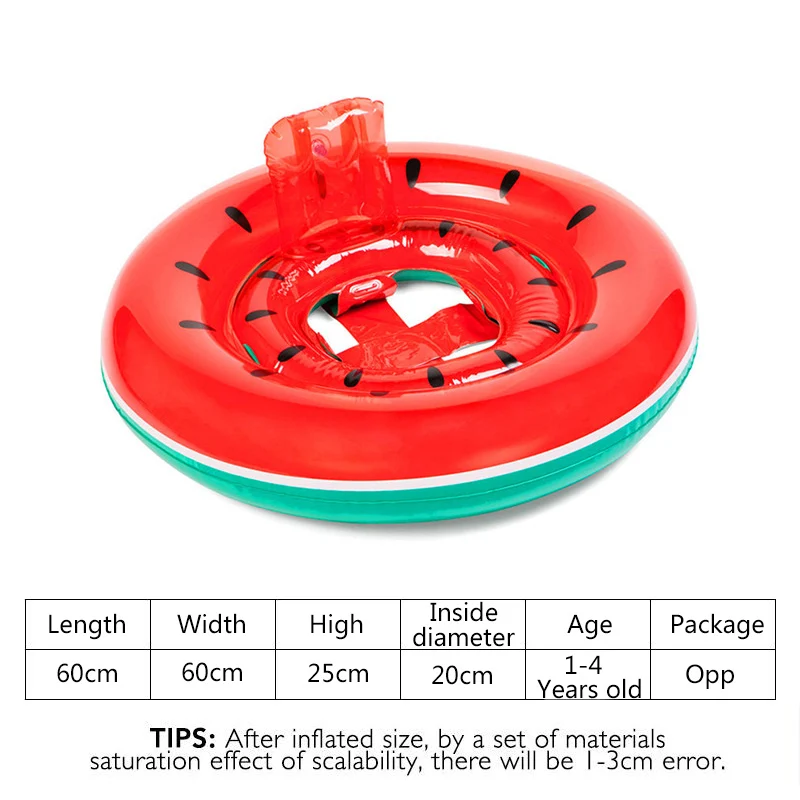 Надувной круг, 24 стиля, детский фламинго, плавающий круг, надувной Единорог, бассейн, плавающий, детское сиденье, надувные игрушки для воды - Цвет: Watermelon