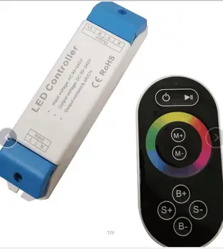 

AC90V-240V Wireless high-voltage led RGB controller 110V 220V with remote control for high voltage led rgb strip light tape
