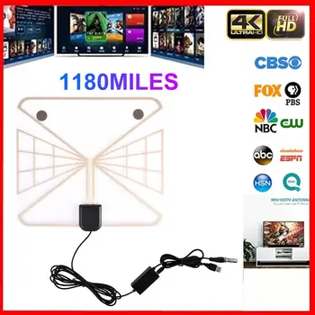 

1180 Miles Digital HDTV Antenna Indoor TV Amplifier Signal Booster TV Radius Surf Fox HD TV Antennas Aerial For Home Accessories