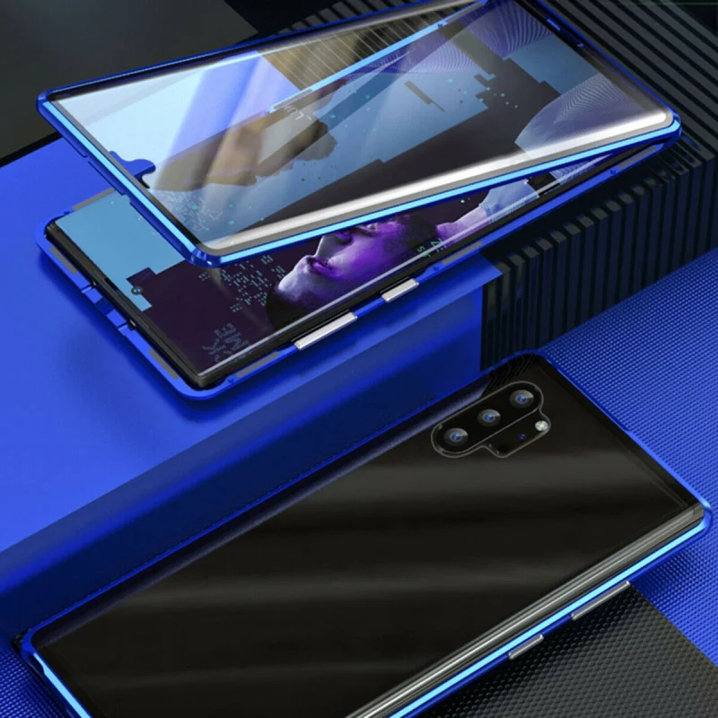 Для samsung Galaxy Note 10 плюс, поглощающая электромагнитное излучение для фронтального экрана+ задней панели Стекло защитой от ударов при падении и пылезащитный чехол Крышка