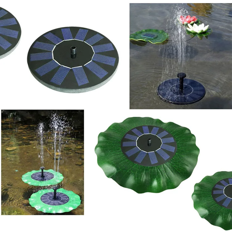 Details about   3.5W Solar Fountain with 1500mAh Battery Backup 6 Nozzles Solar Powered Fountai 