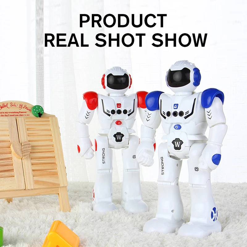 DODOELEPHANT Robot USB Charging Dancing Gesture Action Figure Toy Robot Control RC Robot Toy for Boys Children Birthday Gift