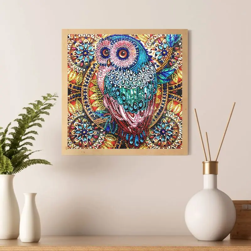 Owl Butterfly Flowers 5D Special Shaped Diamond Painting Embroidery Needlework Rhinestone Crystal Cross Craft Stitch Kit DIY diamond painting diamond painting accessories