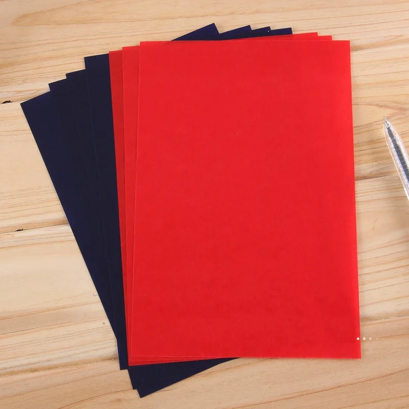 32k 97Sheets Blue + 3 Red Color Double Sided Carbon Paper Thin Type