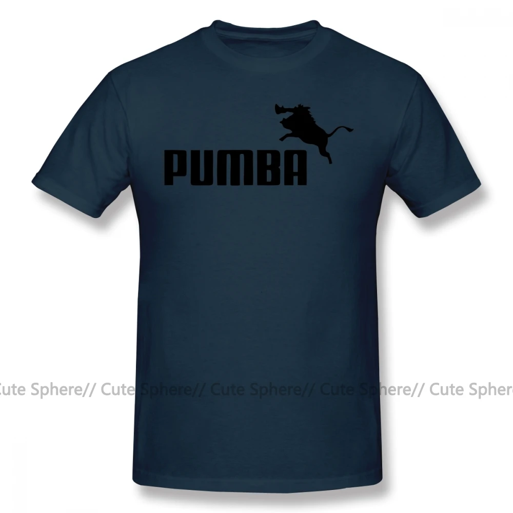 Футболка с логотипом Pumba, футболка с надписью Big Fun, футболка с коротким рукавом, Пляжная Мужская футболка с принтом, 100 хлопок - Цвет: Navy Blue