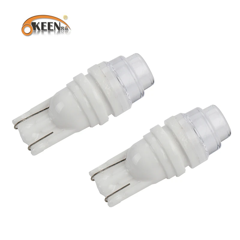 100 шт T10 Led керамическая W5W 168 многослойная линза 3 MD 2835 Клин Сторона отметить