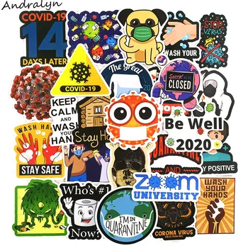

50 Pcs/pack The World's Most Powerful Flu Virus Sticker For Motorcycle Skateboard Bicycle Laptop Suitcase Guitar Car Stickers