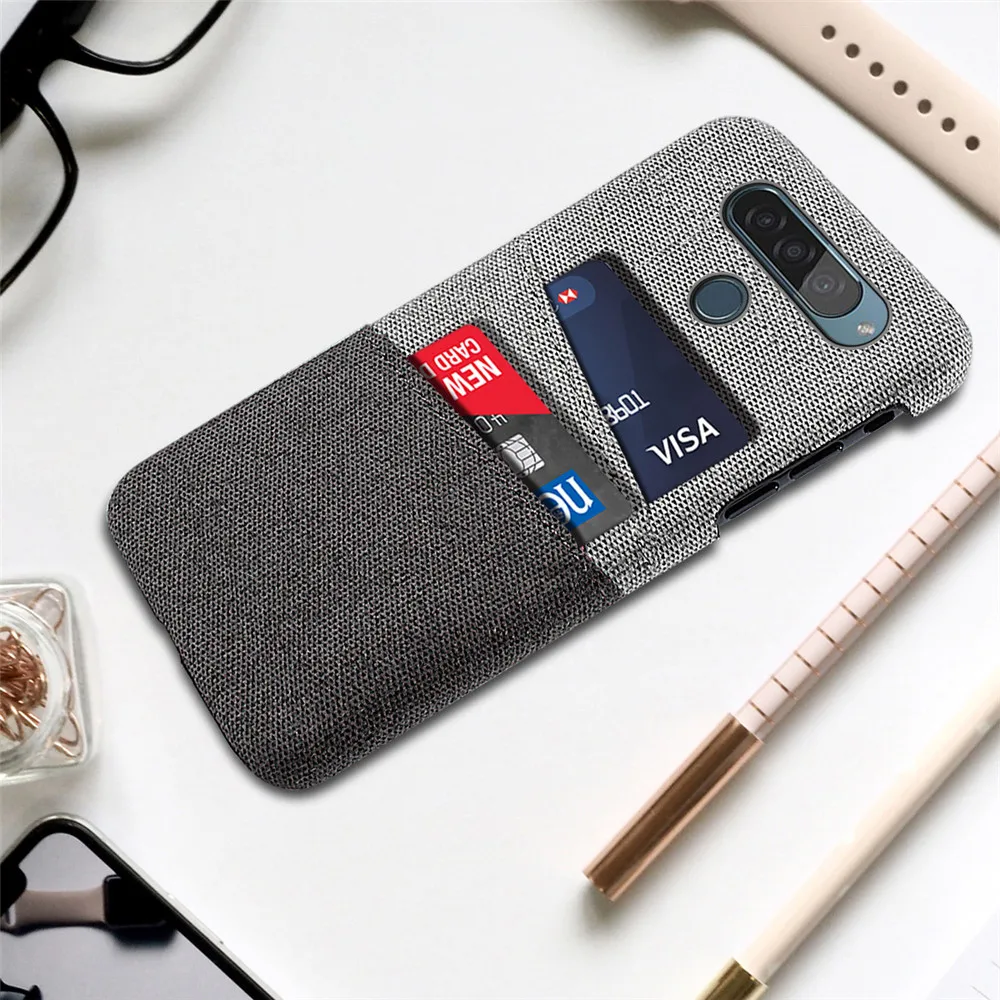 QuZONG роскошный тканевый силиконовый чехол для телефона LG G8 G8S ThinQ чехол s с отделениями для карт, задняя крышка для LG W10 W30 Stylo 5 K40