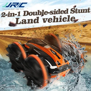 

JJRC Q81 1:20 2.4G 2-in-1 Double Sided Amphibious 360 Degree Rotation RC Vehicle RC Car Remote Control Stunt Car w/ 3 Batteries