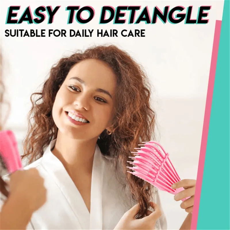 Detangling Щетка 4c щетка для распутывания волос вьющихся влажные толстые кудрявые