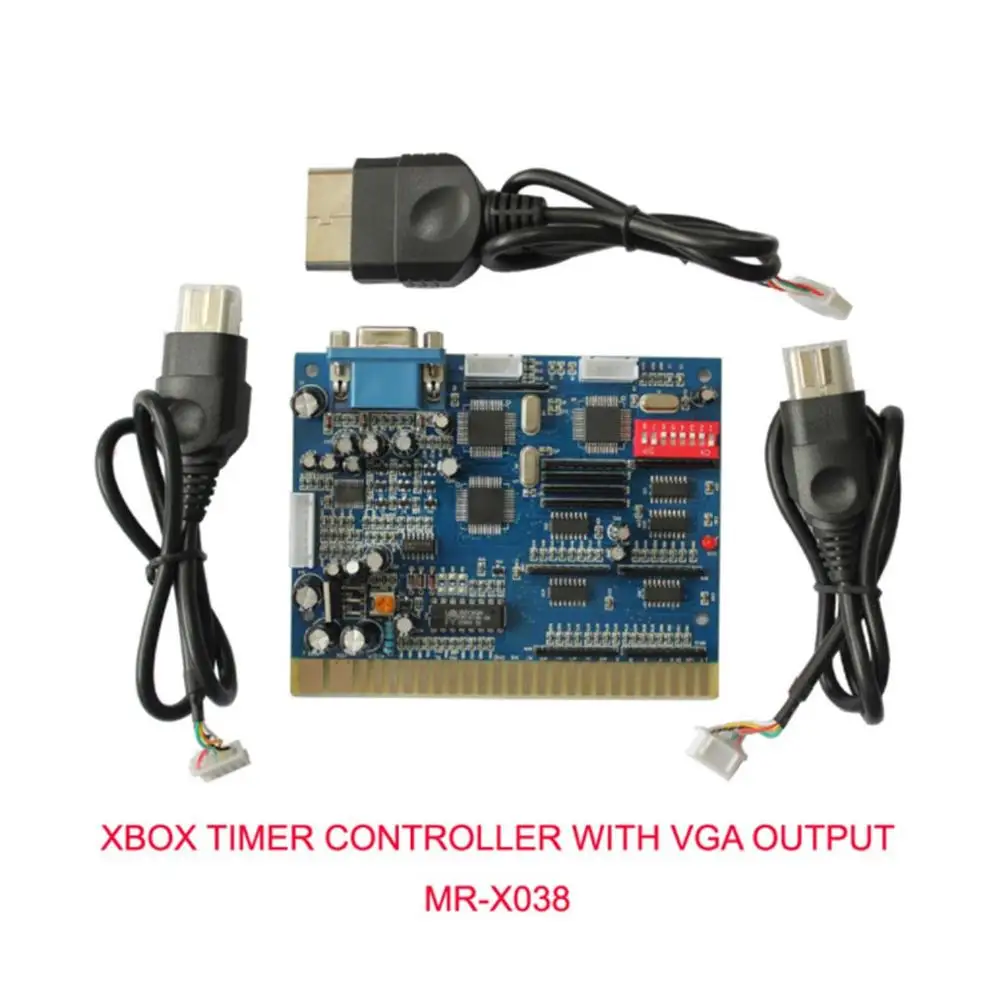 DIY аксессуары аркадная модификация времени панель контроллер CGA выход MR-X028 для xbox - Цвет: Синий