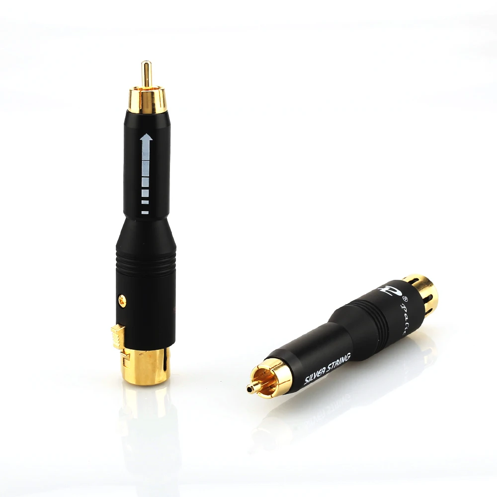 Высокая производительность аудио RCA штекер XLR Женский позолоченный разъем адаптера, HIFI усилитель межблочный разъем