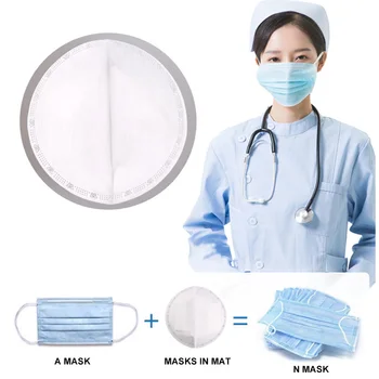 

1/50pcs Disposable Anti Haze Replaceable 3 Layers Non-Woven Breathable Filter Face Cover Pad For Use With Face Mouth Cover