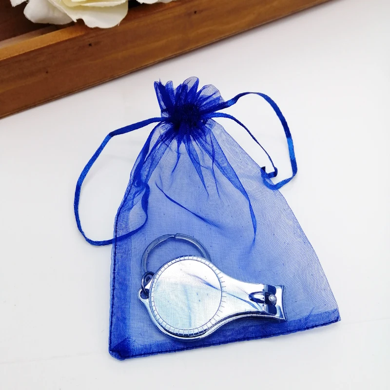 Blue gift bag pack 50 шт Персонализированные Крещение/Первое причастие юбилей многофункциональный штопор/брелок/кусачки для ногтей - Color: Blue gift bag pack