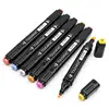 TOUCHFIVE 1PCS  Optional 168 Colors Sketch Markers Alcohol Based Markers Color Marker Set Painting Art Supplies Pen for School ► Photo 2/5