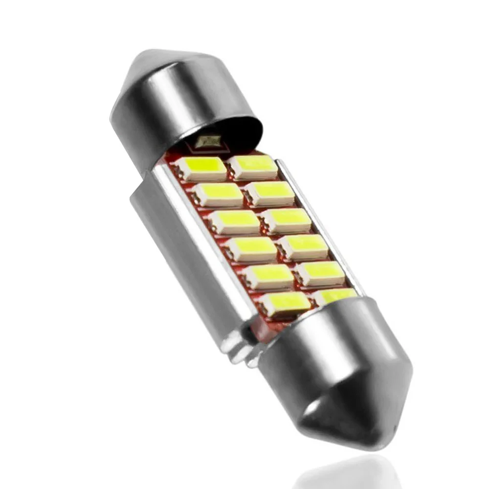 

6500K Car LED Light Bulbs Interior Reading Doom Luminous Lamps C5W C10W 4014