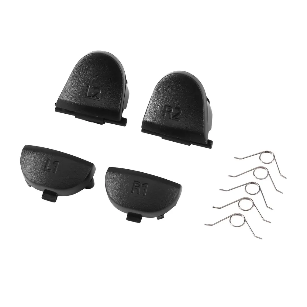 Handle Repair Parts Conductive Rubber Pad+ Button+ Spring+ Screwdriver+ Joystick Cap 20pc/ Sets For PS4