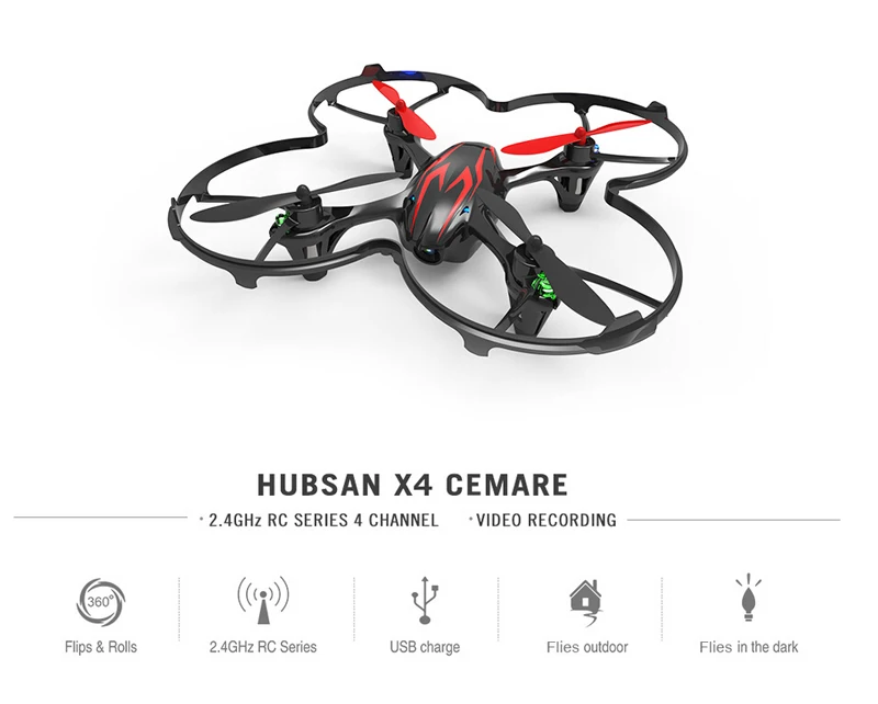 Hubsan X4 H107C 2,4G 4CH RC RTF Квадрокоптер W/0.3MP Камера режим 1
