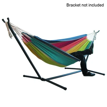 

Durable Hammock Adult Outdoor Backpacking Travel Survival Hunting Sleeping Bed Striped Chair Hammock Portable Without Stand