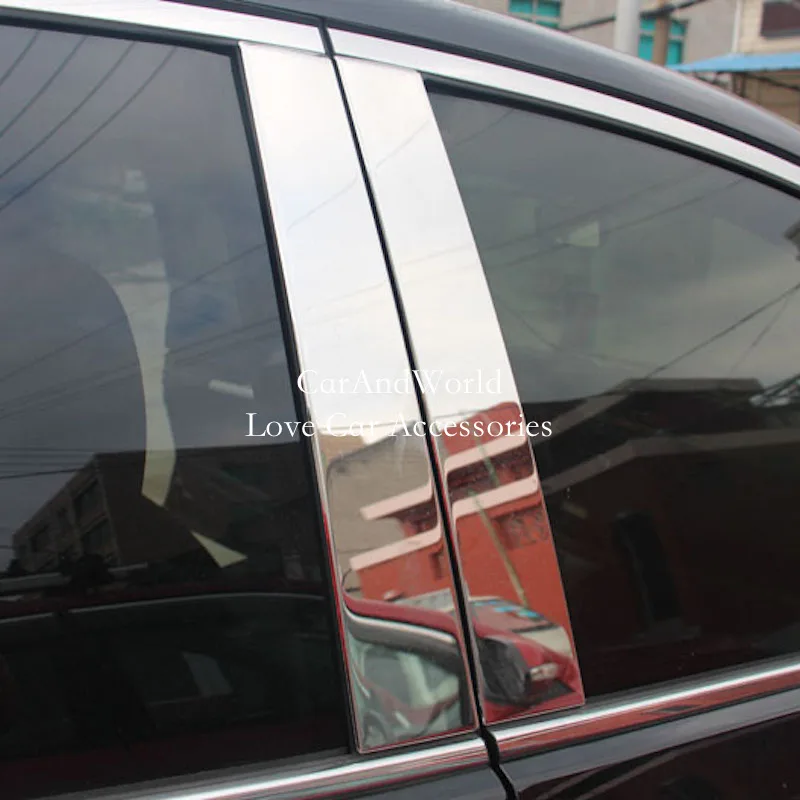 Для Honda CRV аксессуары для CR-V 2007-2011 2012- нержавеющая сталь оконная колонна планки центральная колонна чехлы украшения автомобиля