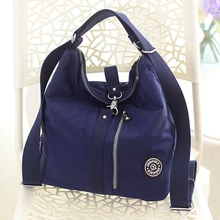 

Nylon Waterproof Backpack Bag For Women Girls Casual Zipper Sewing Backpack Retro Style Student Daily Bag Mochila Mujer
