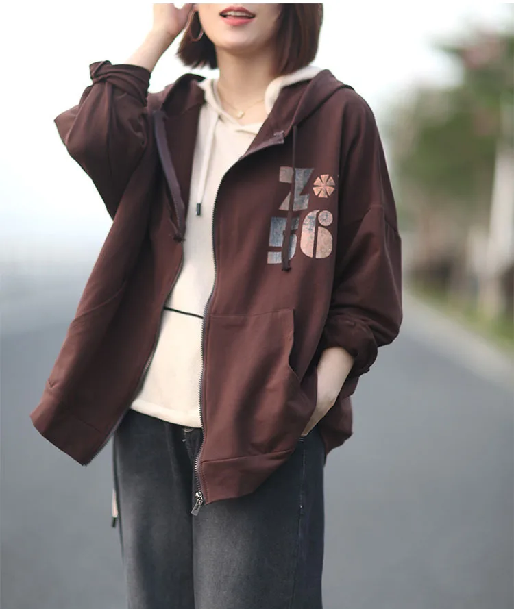 Женская новая осенняя и зимняя короткая верхняя одежда в Корейском стиле, кардиган на молнии с капюшоном, свободный свитер