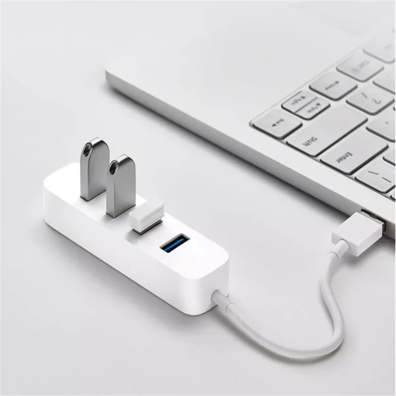 Xiaomi 4 порта USB3.0 концентратор с резервным интерфейсом питания usb-хаб соединитель расширителя адаптер для планшетного компьютера