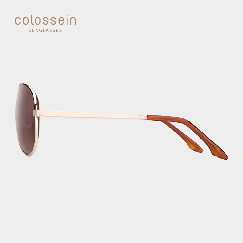 COLOSSEIN авиаторы солнцезащитные очки Мужские Женские винтажные овальные линзы