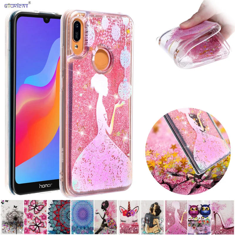 

Quicksand Case for Huawei Y6 2019 Dynamic Liquid Glitter Case for Huawei Honor 8A A8 MRD-LX1F JAT-LX1 JAT-L29 Soft Armor Cover