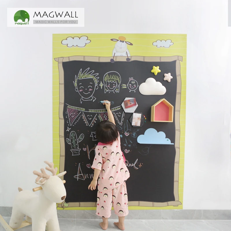 Cartoon animal writing board magnetic chalkboard Cartoon Series dust free  children education writing drawing board|Whiteboard| - AliExpress