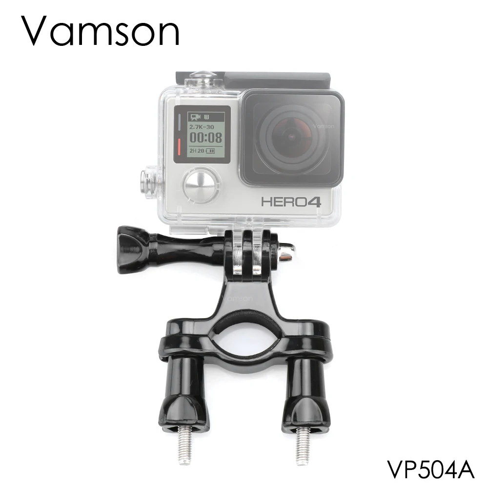 VP504A Vamson для GoPro 7 аксессуары велосипед мотоцикл руль полюс крепление для Gopro Hero 6 5 4 для SJCAM Mijia для yi VP504 - Colour: VP504A