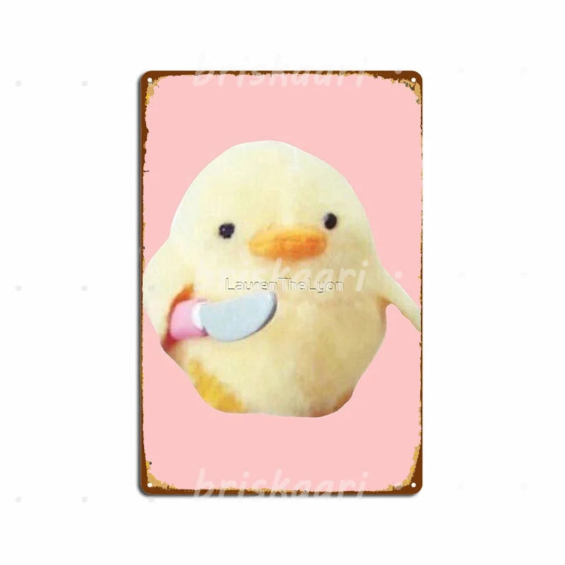 

Duck Knife Metal Signs Plaques Cinema Garage Funny Party Metal Posters