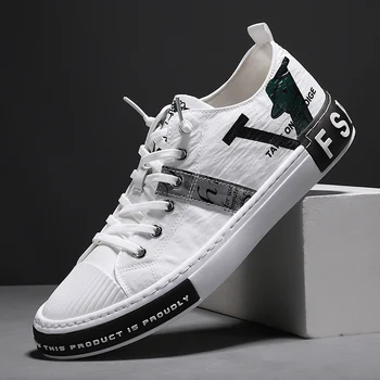 

Men's Fashion Casual Shoes classic Lace-up Comfortable Men Sneakers Outdoor Hard-Wearing Canvas shoes Trend Flat Zapatos Hombre