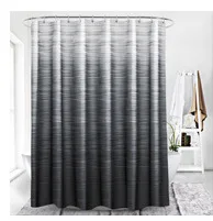 Cross Border Supply of Goods Shower Curtain Waterproof Warm Shower 3D Printed Polyester Shower Curtain Bathroom Bath Non-transpa