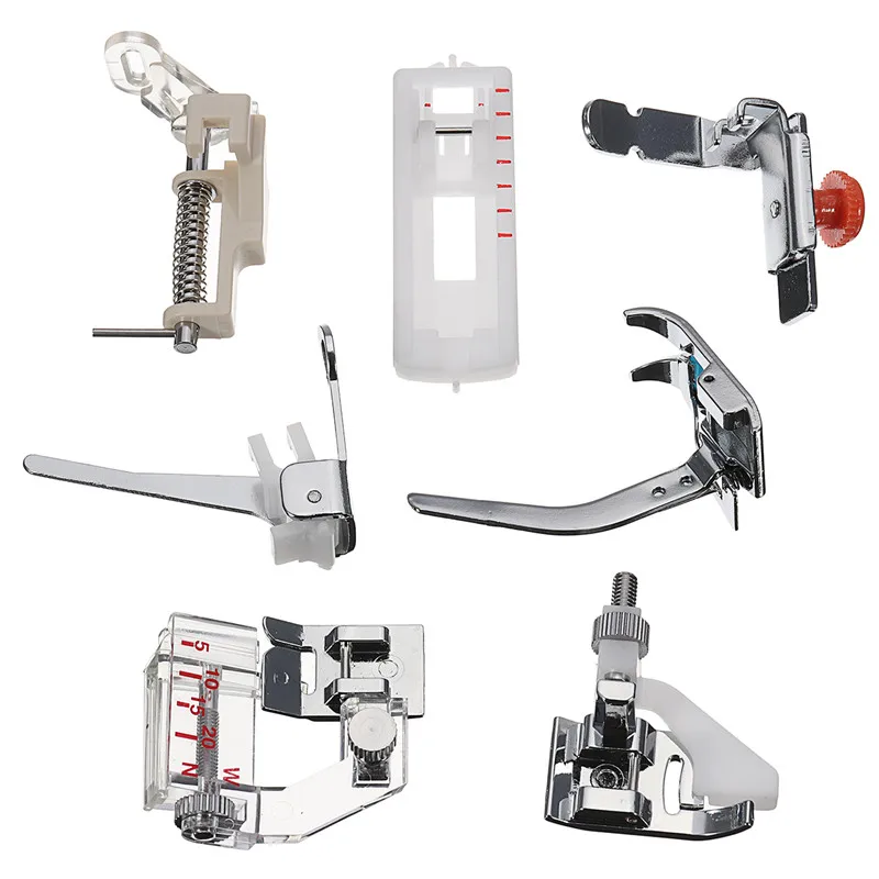 48pcs Mini Sewing Machine Presser Foot Feet For Brother Singer Janome Presser Feet Braiding Blind Stitch Darning