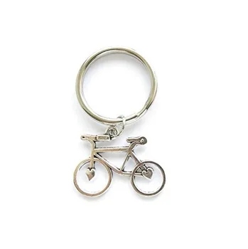 

FREE SHIPPING BY DHL 100pcs/lot New Metal Bicycle Keychains Zinc Alloy Mini Bike Keyrings Gifts
