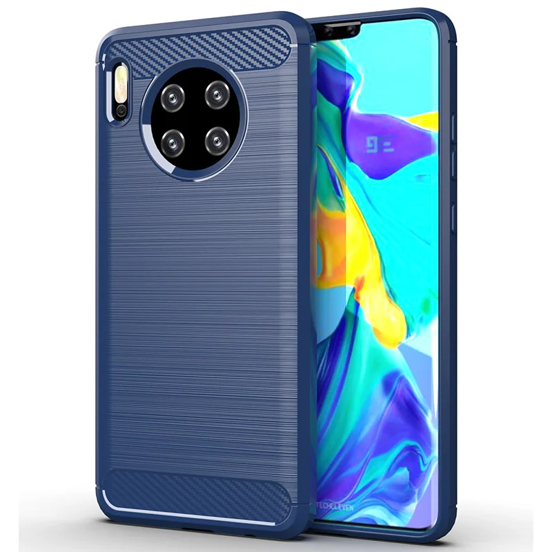 Для huawei mate 30 чехол из мягкого углеродного волокна противоударный бампер полная Защита силиконовый чехол для huawei mate 30 Pro