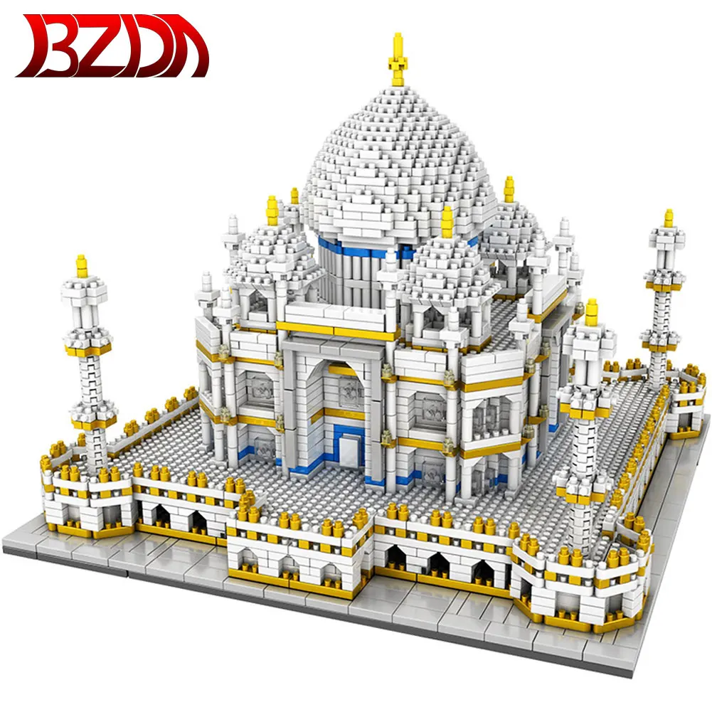 BZDA Taj Mahal игрушка для детей мини строительный блок всемирно известный создатель